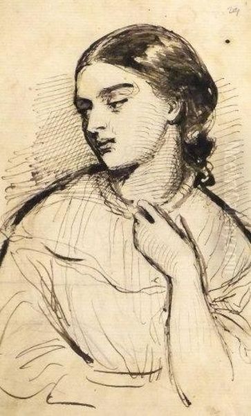 Portrait Study Of A Woman - view 1