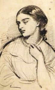 Portrait Study Of A Woman by Sir Francis Grant