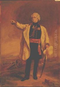 Portrait Of Hugh, Field Marshall Viscount Gough by Francis Augustus Grant