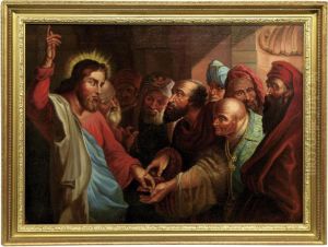 Judas Receiving Money From The Priest by William James Grant
