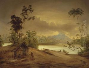 A Puri Hut On The Banks Of The Paraiba River At Aldeia Da Pedra by Otto Grashof
