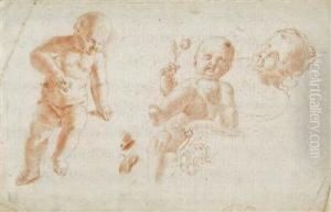 Drei Studien Eines Kindes: Stehend by Johann Georg Dominikus Grasmair
