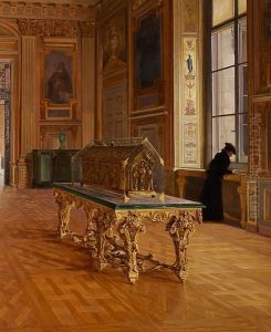 Interior From The Louvre by Edmond Grasset