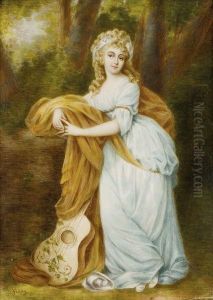 Portrait De Marie De Rivals by Josef Grassi