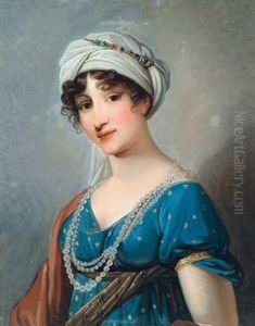 Bildnis Einer Eleganten Dame by Josef Grassi