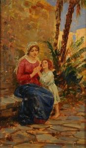 Donna Con Bambino by Giuseppe Grassis