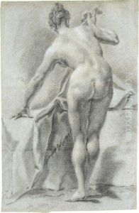 A Nude Woman Seen From Behind by Johann Georg Grassmair