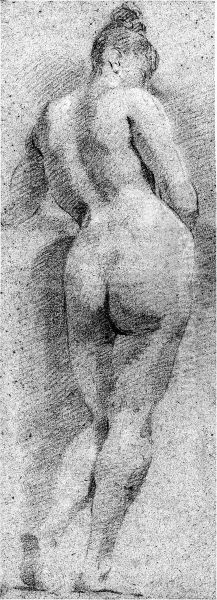 A Female Nude Seen From Behind (recto And Verso) - view 1