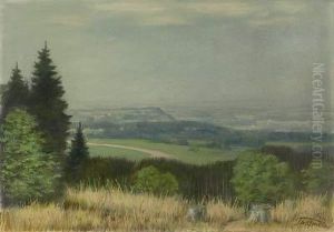 Landschaft Von Hohenpreissenberg by Theodor Gratz