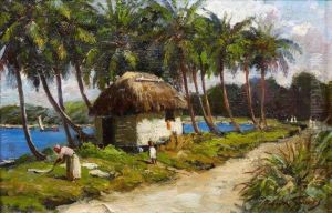 Plage Bordee De Cocotiers by Abbott Fuller Graves