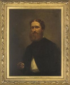 Portrait Of Francis Fortescue, Half-length, Smoking A Cigar