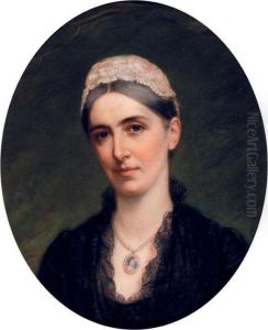 Portrait Of Anna Maria Elizabeth Southwell, Lady Brabourne (died1889) Portrait Of Anna Maria Elizabeth Southwell, Lady Brabourne (died1889)