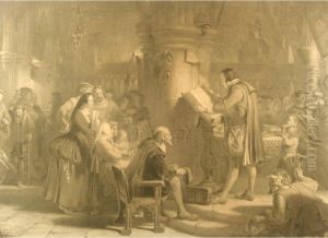 The First Reading Of The Bible In The Crypt Of Old St. Paul's by Robert Graves