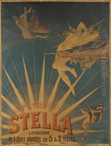 Petrole Stella Livaisons En Bidons De 5 & 2 Litres. Paris:courmont Freres C. 1897, Approx 98cm By 128cm by Henri (Boulanger) Gray