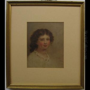 Portrait Of A Young Woman With Headdress by Henri Peters Gray