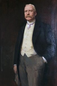 Portrait Of Major Albert Gybbon Spilsbury by Torfrida Gray