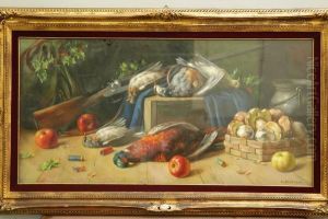 Composizione Con Selvaggina, Cartucce E Funghi