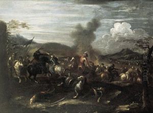 Scene D'escarmouche. by Pietro Graziani