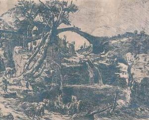Guado Al Vecchio Mulino by Giuseppe Graziosi