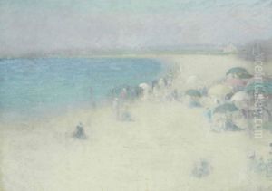 The Beach At Watch Hill by Edmund William Greacen