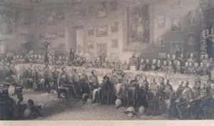 The Waterloo Banquet At Apsleyhouse June 18, 1836, After William Salter
