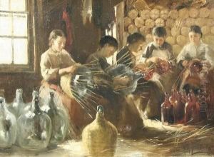 Straw Weavers Of Ellenville, Ny by Kathleen Honora Greatorex