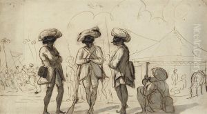 Sepoys In Camp by Green