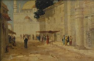 Orientalist View by Charles Edwin Lewis Green