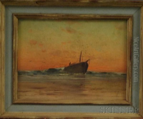 Ship Hull On The Beach - view 1