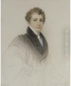 Portrait Of A Young Gentleman, Bust-length, Wearing A Gown