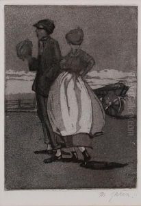 Figures On The Seaside by Madeline Green