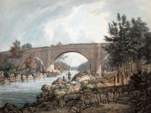 Devil's Bridge At Kirkby Lonsdale, Westmorland by William Green