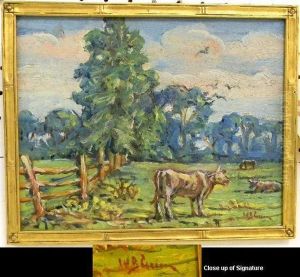 Scene Of A Cow by William Bradford Green