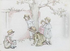 Children Playing by Kate Greenaway