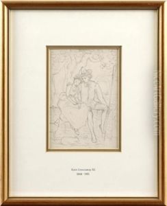 Courting Couple by Kate Greenaway