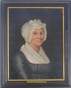Portrait Of An Elderly Lady; And A Companion Painting Of Herhusband by Ethan Allen Greenwood