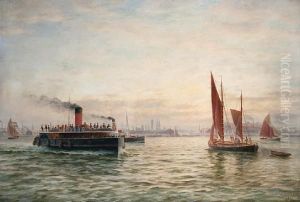 The Mersey Ferry, 'cheshire' Before Liverpooldocks