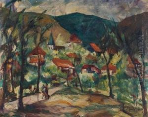 Landschaft by Johannes Greferath