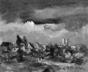 Niederrheinisches Dorf by Johannes Greferath