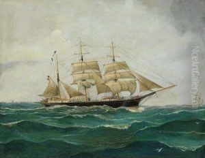 Flensburger Bark Peiho Unter Kapitan Joh. Thomsen Flensburger Bark Peiho Unter Kapitan Joh. Thomsen
