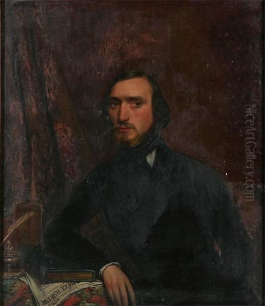 Portrait Of A Man At A Table - view 1