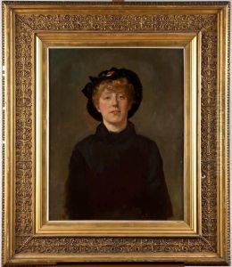 'portrait Of The Artist's Wife' by Edward John Gregory