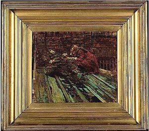 R.a., -, Caterpillars, Oil On Canvas, 25 By 30.5 Cm.; 10 By 12 In by Edward John Gregory