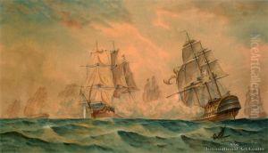 A High Seas Battle by George Frederick Gregory