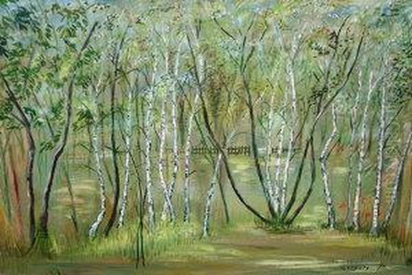 Spring Sun On Silver Birches, Pavlovsk - view 1