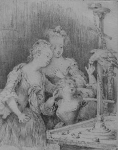 Les Jeunes Femmes Et Le Perroquet