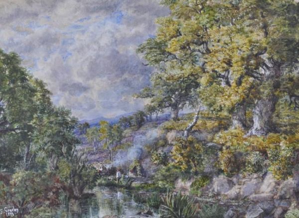 Woodsman By A Lake - view 1