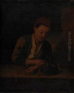 Oiseleur Aux Cerises by Gabriel Gresly