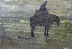 Crevettenfischer Am Abend by Carlos Grethe