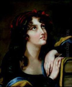 Portrait De Jeune Fille Pensive by Anne Genevieve Greuze